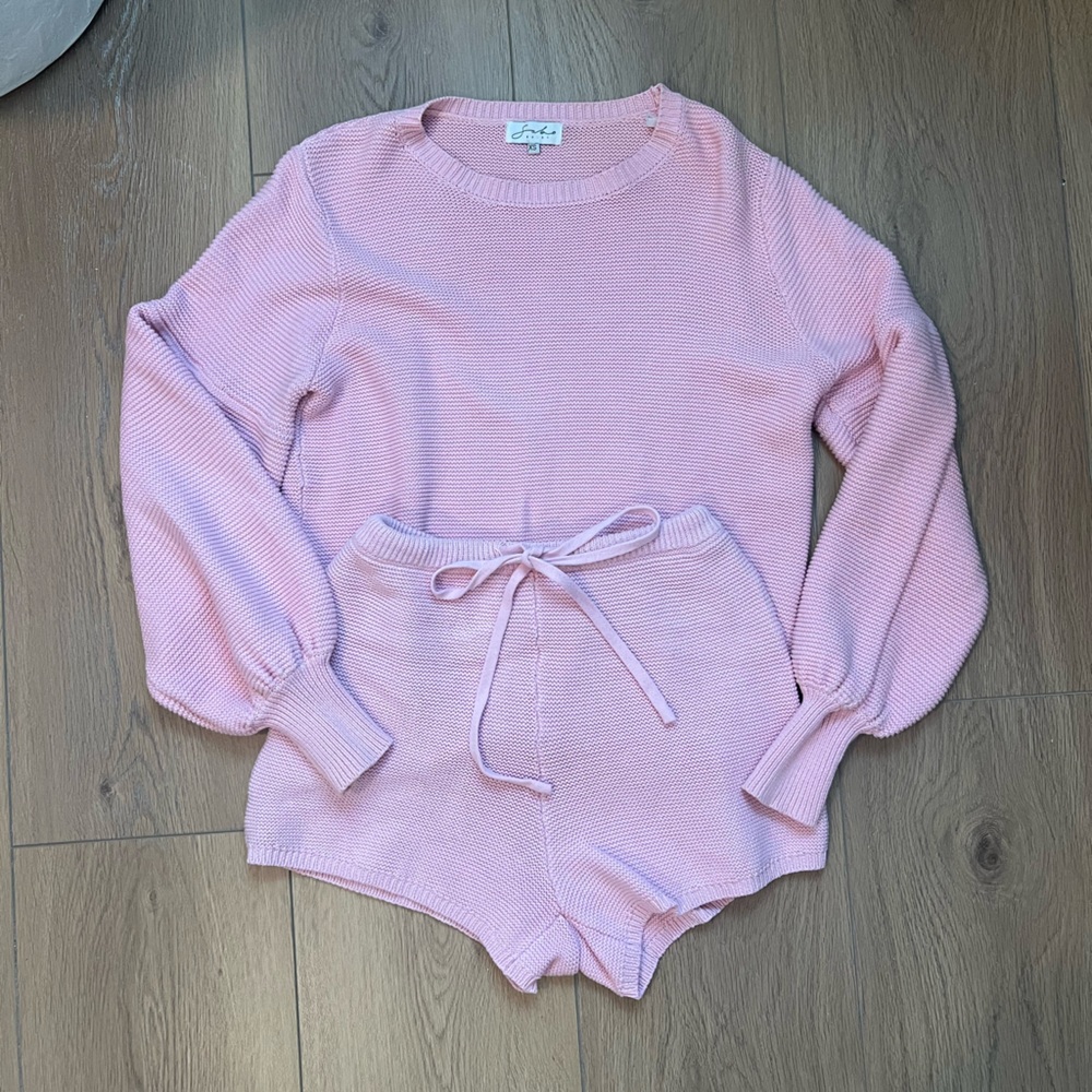 Sabo Skirt Taffy Knit Set (shorts + sweater) - Picture 2 of 7